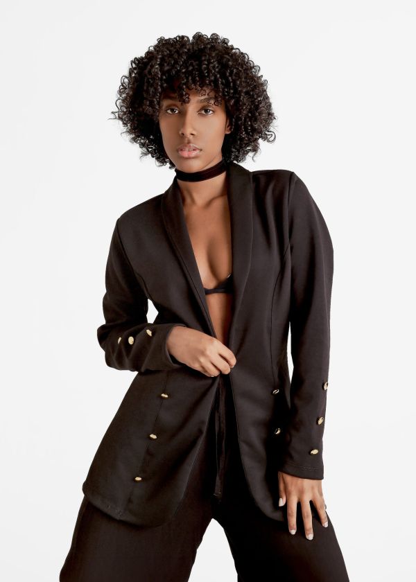 Home 10 Long-Fitted Blazer